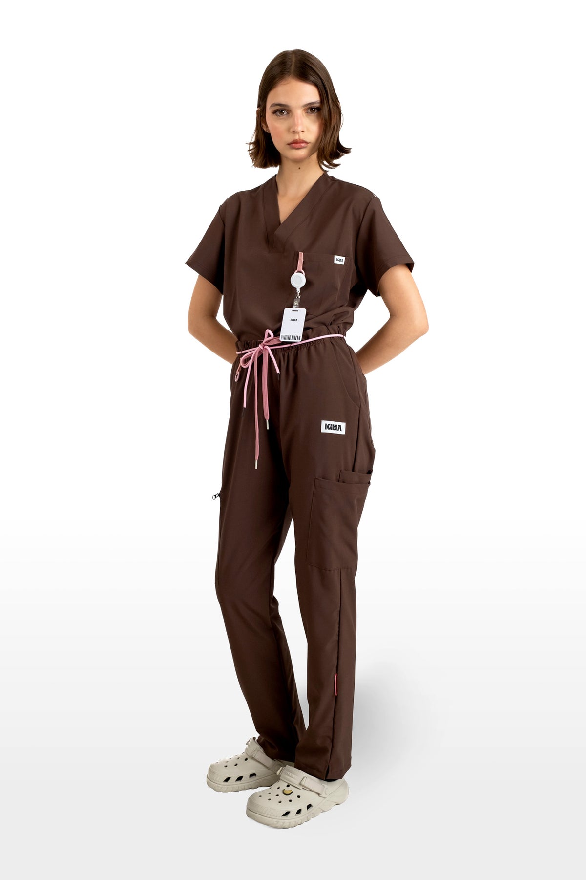 SCRUB DONATTI FEMININO MARROM
