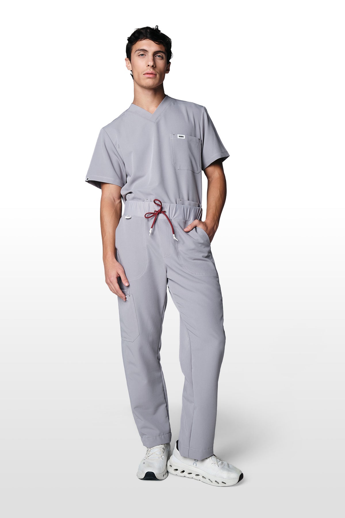 SCRUB HAMPER MASCULINO CINZA